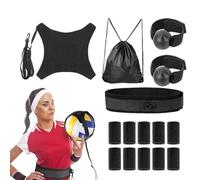 Volleyball Training Equipment, Solo Passing Trainer, Adjustable Sports Practice Tool with Elastic Strap for Beginners High School Athletes College Team Workouts, 30x30x4cm