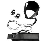 Volleyball Training Equipment - Solo Spiking Serving Aid, Elastic Rebound Practice System with Adjustable Belt Ball Pouch Wrist Band | Personal Outdoor Park Beach Court Passing Swing Drills for Youth