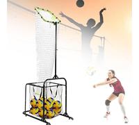 Volleyball Training Net, Adjustable Height 2.6m-3.3m, Serving & Passing Practice for Solo Drills, Home & Travel