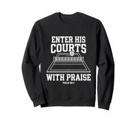 Volleyball Tshirt Christian Jesus Faith Psalm 100:4 God Sweatshirt