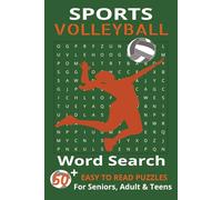 Volleyball Word Search Book: Word Searches with Easy to Read Print about Volleyball, Volleyball Rules , Volleyball Terminology and More | 6x9 inches, ... …Gift for Vacations, Holidays and Free Times