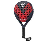 Vollint Velocity Padel Racket, 50/50 Fibreglass/Carbon Construction, Round Shape, Low Balance, 365g Lightweight, EVA Core, Smooth Surface for Control and Stabilty, Ideal for Beginners (Graphite)