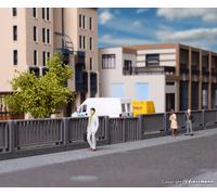 Vollmer 45014 HO Scale Fencing For Industrial Areas (Concrete Base)