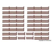 VOLLMER 47421 Scale N Brick Fence With Concrete Pillars
