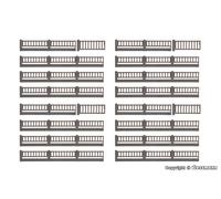 Vollmer 47424 Scale N Industrial Fence With Concrete Base