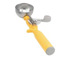 Vollrath 1-5/8 oz Stainless Steel Disher - Size 20,Yellow