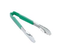 Vollrath Versagrip Tong Flat Green, 9 1/2''