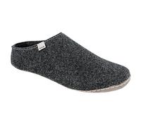 Vollsjö Men Slippers Made of Felt, House Shoes Dark Gray Shoes for Gentlemen, Comfortable House Footwear, Felt Slippers, Casual Shoes, Home Slippers, Made in The EU, 13, Dark Grey