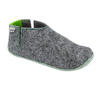 Vollsjö Women Slippers Made Of Felt, House Shoes Light Gray Shoes For Ladies, Comfortable House Footwear, Felt Slippers, Casual Shoes, Home Slippers, Made In The EU, 5, Light Grey-Green