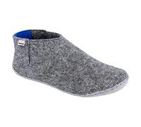 Vollsjö Women Slippers Made Of Felt, House Shoes Light Gray Shoes For Ladies, Comfortable House Footwear, Felt Slippers, Casual Shoes, Home Slippers, Made In The EU, 8, Light Grey-Blue