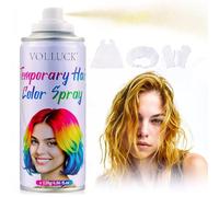 VOLLUCK Temporary Hair Colour Spray, Instant Washable Hair Dye for All Hair Types, Vibrant Color for Party, Halloween, Cosplay, and Daily Use 120 ML (Blonde)