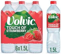 Vollvic Touch of Strawberry Flavoured Drink, 1.5L, Pack of 6
