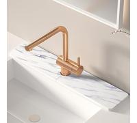 Volminex Kitchen Sink Faucet Mat, Diatomaceous Earth Quick Dry Sink Splashback Drying Mat, Kitchen Faucet Super Absorbent Mat, Quick-Drying Water Absorbing Stone Tray (Marble Stripes, 23.6" x 3.9")