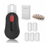 Volnamal Magnetic Bread Lame Sourdough Scoring Tool with 5 Replaceable Stainless Steel Blades Ergonomic PP Handle Dough Cutter for Perfect Crust Decorative Patterns Baking Supplies Home Bakers (Black)