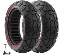 VOLOHAS 10x2.7-2.75 Solid Tires 70/65-6.5 Replacement Tires 255x70 for Hitway H5/HB24/Hiboy/Smartgyro Speedway/Rockway/Speedway 5/Dualtron 3/Kugoo G-Booster/KuKirin G3/KuKirin G2 Master (Red 2 PCS)