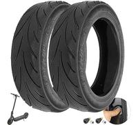 VOLOHAS 60/70-6.5 Vacuum Tire with Valve for Xiaomi 5/5 Pro/5 Max,for Ninebot Max G30/G30D/G30D2 Electric Scooter 10'' Front/Rear Tire with Built-in Live Glue Repairable Puncture Proof (2 PCS)