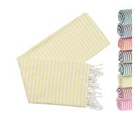 Volope Turkish Beach Towels Sand Free Travel Beach Towel, Oversized 39×71 Striped Bath and Swim Blanket, 100% Cotton, Fast Dry