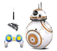 VOLORD 360° Rolling Robot Toys Age 3+, 2.4G Remote Control Robot Intelligent Star Wars Upgrade RC BB8 Robot With Music Sound Action Figure Gift Toys Ball For Boys & Girls