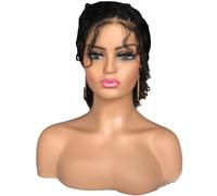 Voloria Realistic Female Mannequin Head with Shoulder Manikin PVC Head Bust Wig Head Stand for Wigs Display Making,Styling,Sunglasses,Necklace Earrings, Light Brown Color