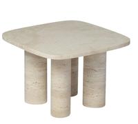 Volos side table W 52 x D 52 x H 54 cm Blomus Travertine - 4008832812316