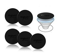 volport 3M Self Adhesive Metal Plate Round for Magnetic Car Mount Phone Holder & Expanding Collapsible Grip, Thin Sticky Circle Magnetic Steel Disc Replacement for Popsocket, Phone Case, Smartphone