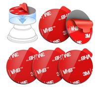 volport 5 Pack 35mm/1.38" Adhesive Sticky Replacement Pads Heat Resistant Double-Sided Extra Strong Circle Glue Tape Sticker for Popsocket Mount Base & Pops Phone Grip Stand