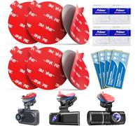 volport 6Pcs 2.2"/56 mm Double Sided Sticky Pads for Dashcam, Extra Strong Adhesive Mounting Tape for Dash Cam - Heat Resistant Replacement Sticker for Windscreen with 4 Adhesion Promoters
