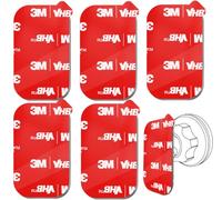 volport Double-Sided Sticky Adhesive Pads for Dashboard Magnetic Car Phone Holder Base, Heat Resistant Rectangle Extra Strong Mounting Tape Replacement Sticker for Magnet Car Mount, 5 Pack