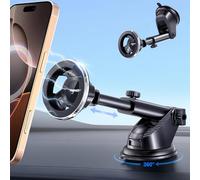 volport for Magsafe Car Mount [Dashboard & Windshield]: Universal Magnetic Suction Phone Holder for Your Car, Strong Magnet for iPhone 16 15 14 13 12 Pro Max Plus Samsung S24 Ultra Cell Phone Case