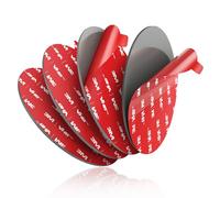 volport Round Double-sided Adhesive Sticky Pads Circle Heat Resistant Mouting Tape Replacement Sticker Windshield & Dashboard for Suction Cup Mount GPS Dashcam GoPro, 4-Pack 80mm (3.15")