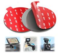 volport Sticky Adhesive for Dash Cam Suction Cup Mount, 90mm Circle Heat Resistant Double Sided Extra Strong Mounting Tape Pad Replacement for Car Boat Dashboard Windshield Camera GPS Sucker Holder