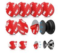 volport Sticky Adhesive Pads for Popsocket, 6 Pack 35mm Double-Sided Extra Strong Mounting Tape Replacement Sticker for Collapsible Grip, 2 Pack 23mm for Magnetic Phone Holder Car Mount Base