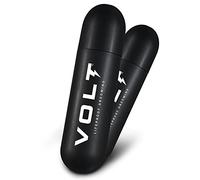 VOLT Grooming Instant Beard Color ECO 2 Pack Refill - Smudge and Water Resistant Quick Drying Brush on Color for Beards, Mustaches, and Eyebrows, Onyx (Black)