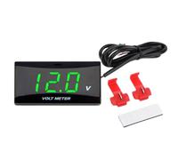 Volt Meter | 0-20V LCD Display Small Gauge,Motor Battery Monitor Voltmeter Indicator | for Marine Boat Car Automotive Motorcycle Truck RV ATV Sedan Pickup SUV Dashboard