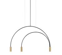 Volta Pendant Black/ Gold 3 Light Sources