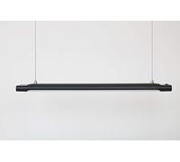 VOLTACON Uranus LED Batten Fitting, 60cm, 20W, Natural White, Black, Suspension Kit. Long Life 50k