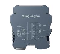 Voltage and current signal converter multi-channel 4-20mA 0-10V 1 in 2 out DIN rail(Output 0-20mA,Input 0-5V)