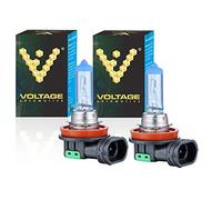 Voltage Automotive H11 Headlight Bulb Halogen Fog Light Bulbs Xenon Look Replacement for High Beam 12V 55W PGJ19-2 E-Mark, Pack of 2