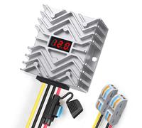 Voltage Converter 24 to 12 Volt Converter 24 V to 12 V, 30 A 360 W with LED Display, MCU Safety Chip, with Connector Fuses Waterproof Power Supply for Car, Truck, Boat