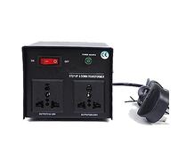 Voltage Converter Transformer,Step Up and Down Two Way 220V-110V & 110V-220V with Circuit Break Protection Dual Channel Power Converter,110V TO 220V,200W