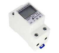 Voltage Current Power Consumption Meter Wattmeter Electricity 220V AC Single-Phase KWH Meter 80A(No-backlight-display)