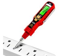 Voltage Detector Pen | Double-Head Electrical Outlet Voltage Detector | Auto-Ranging Measuring Tool with LED Light, High-Accuracy Circuit Breaker Finder for Electrical Inspection