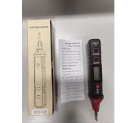 Voltage Detector Pen Electricity Tester 12~300V AC Voltage Detector NCV Induction Phase Sequence Measurement with Flashlight LCD Display (type 2)