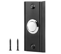 Voltage Doorbell Button, Lighted Entry Press Unit with Metal Faceplate, Front Screw Installation, 8-24V AC, 2.3 Inch Spacing Entry Door Button with Lighted Center