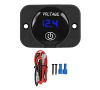 VOLTAGE GAUGE DIGITAL DISPLAY TOGGLE SWITCH WATER RESISTANT VOLT METER FOR BOAT UTILITY VEHICLE