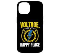 Voltage Is My Happy Place Electrician Lightning Case for iPhone 14