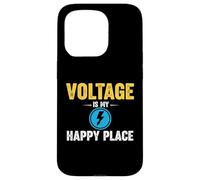 Voltage Is My Happy Place Electrician Lightning Case for iPhone 15 Pro