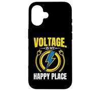 Voltage Is My Happy Place Electrician Lightning Case for iPhone 16
