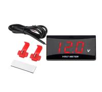 Voltage Meter,0-20V LCD Display Small Gauge | Motor Battery Monitor Voltmeter Indicator | for Car Automotive Motorcycle Truck RV ATV Pickup Sedan Scooter Dashboard Handlebar