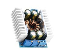 Voltage Regulator DC5-30V to 1.25-30V Automatic Step UP/Down Converter Boost/Buck Voltage Regulator Module with Two Heat Sinks Supports Short Circuit Over Temperature